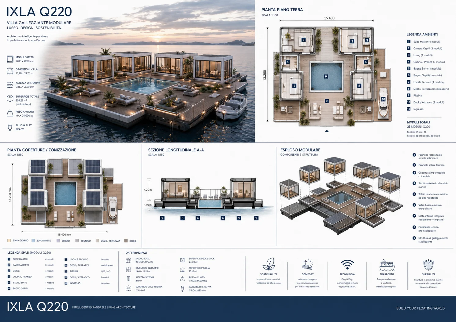 Interni living di lusso